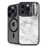 Silver Marble iPhone 16 Pro Kickstand Case